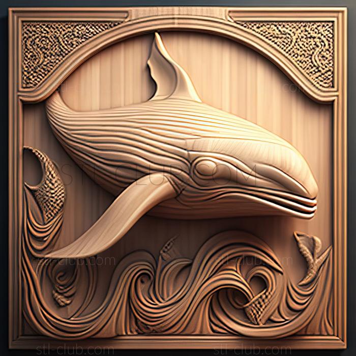 3D model st whale (STL)